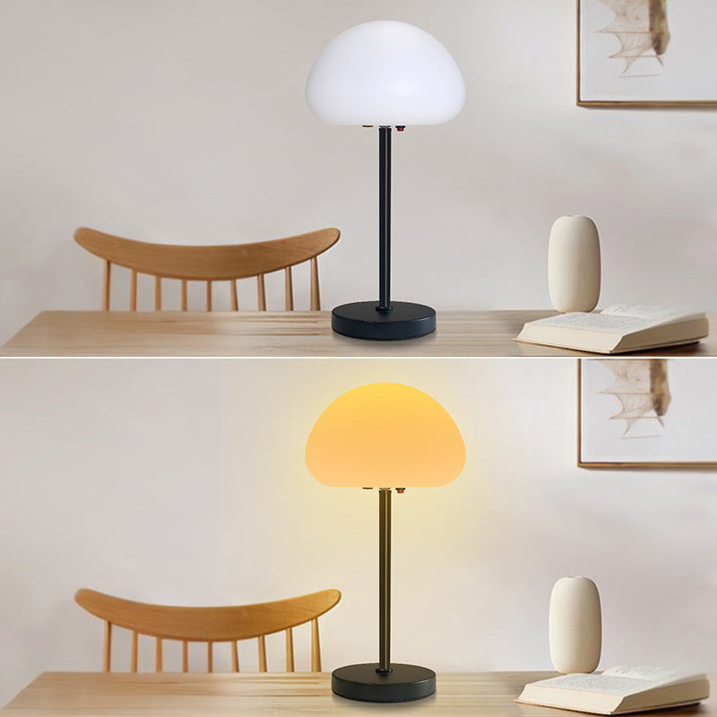 Oval Mushroom Iron PE Table Lamp