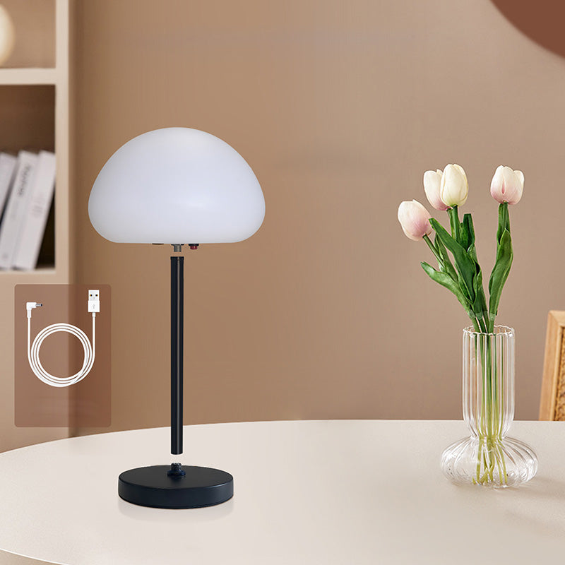 Oval Mushroom Iron PE Table Lamp
