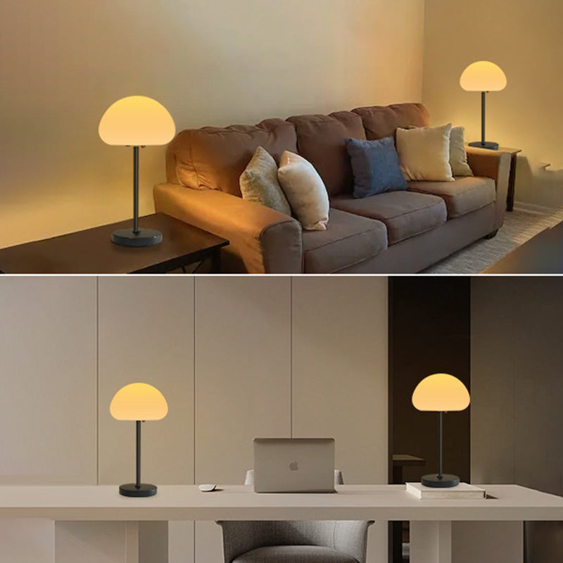 Oval Mushroom Iron PE Table Lamp