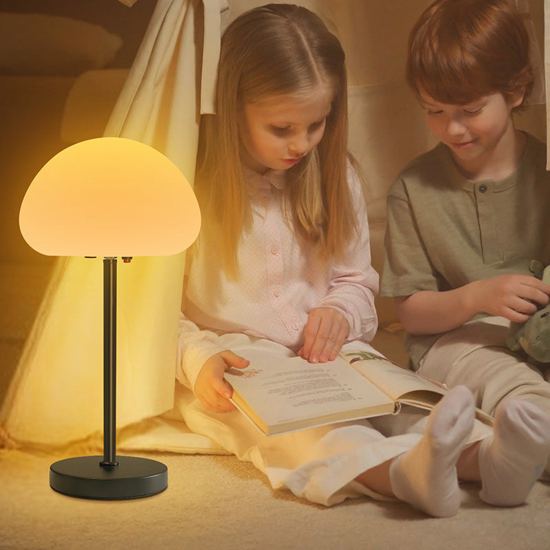 Oval Mushroom Iron PE Table Lamp
