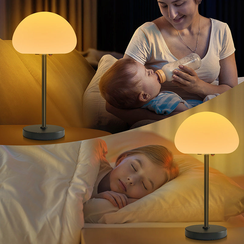 Oval Mushroom Iron PE Table Lamp