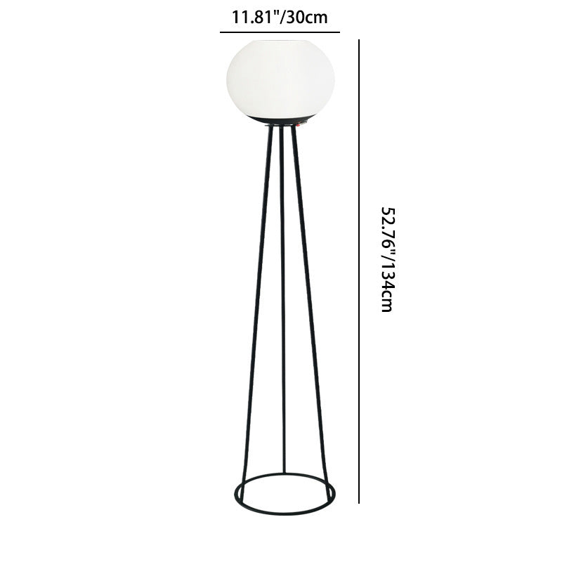 Solar Oval Tripod Round Outdoor Light