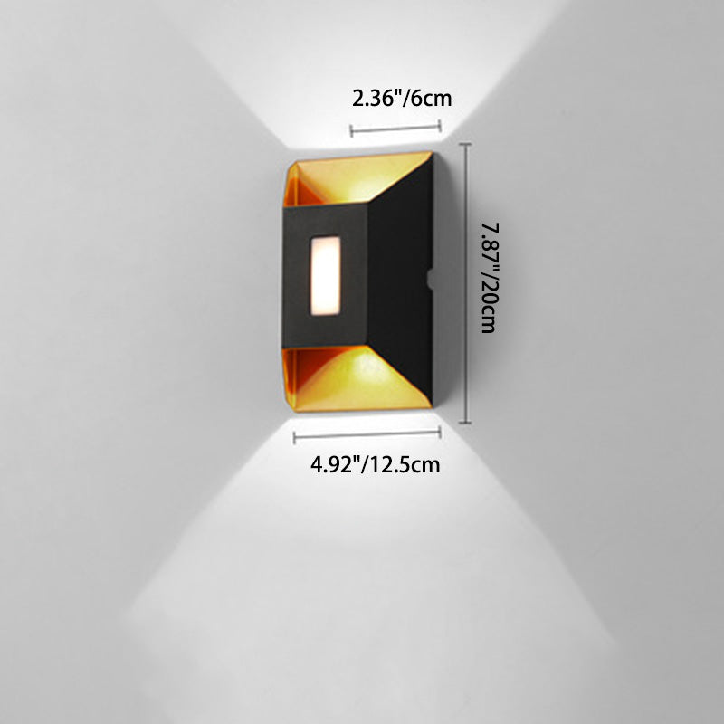 Rectangular Trapezoidal Aluminum Patio Outdoor Light