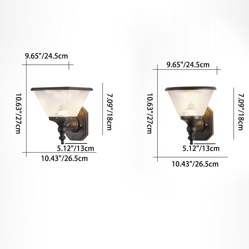 Square Round Aluminum PC Outdoor Light