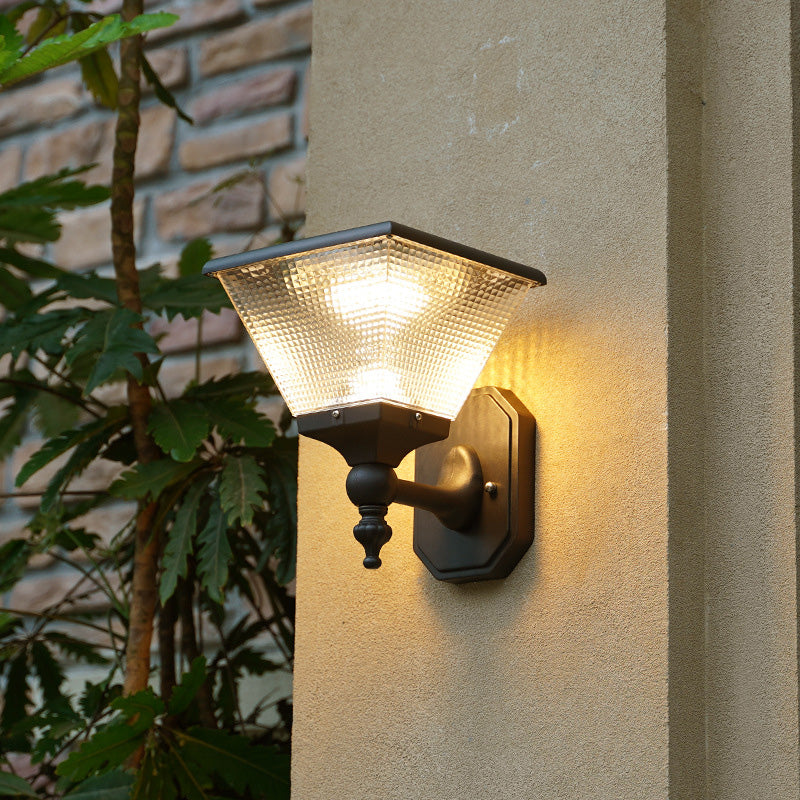 Square Round Aluminum PC Outdoor Light