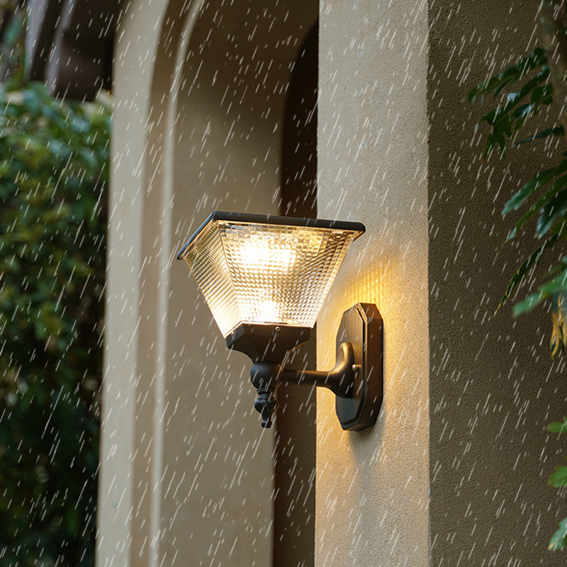 Square Round Aluminum PC Outdoor Light