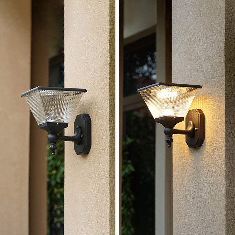 Square Round Aluminum PC Outdoor Light