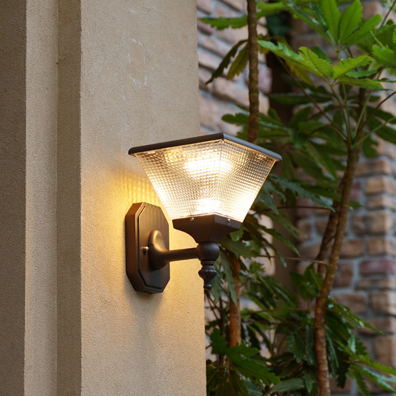 Square Round Aluminum PC Outdoor Light