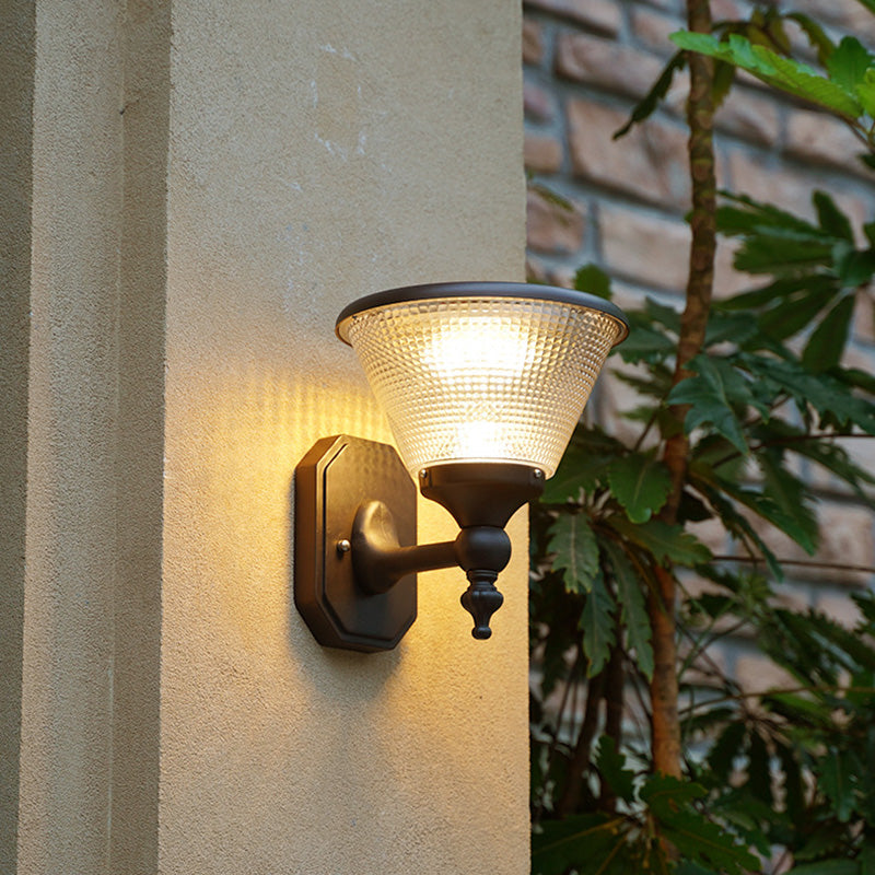 Square Round Aluminum PC Outdoor Light
