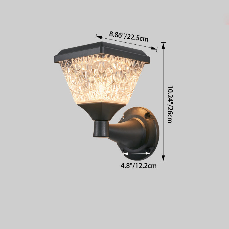 Square Round PC Patio Outdoor Light