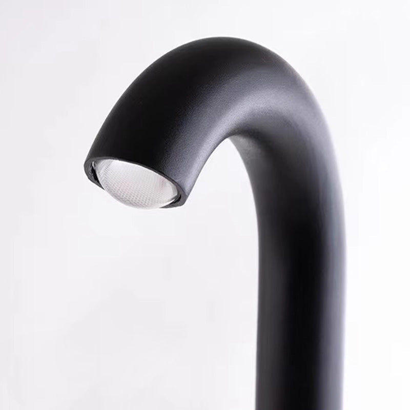 Cylindrical Curved Pole Aluminum Outdoor Light