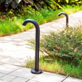 Cylindrical Curved Pole Aluminum Outdoor Light