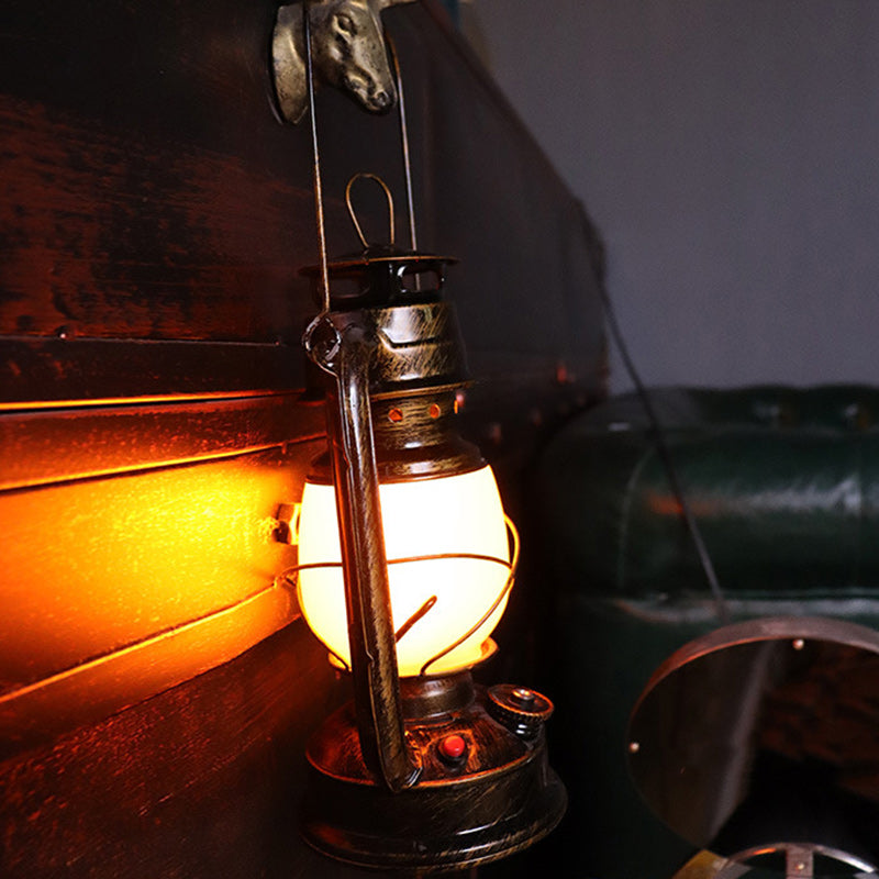 Round Horse Iron Acrylic Table Lamp