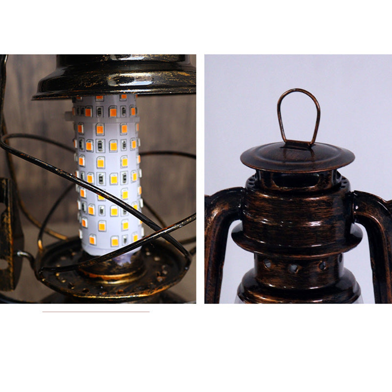 Round Horse Iron Acrylic Table Lamp