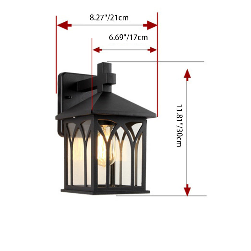 Rectangular House Shape Aluminum Outdoor Light