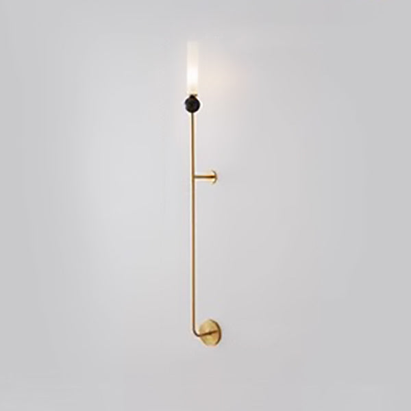 Cylinder Long Pole Copper Wall Lamp