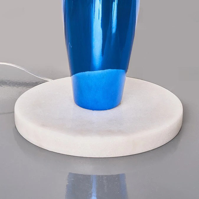 Irregular Cylinder Orb PE Floor Lamp