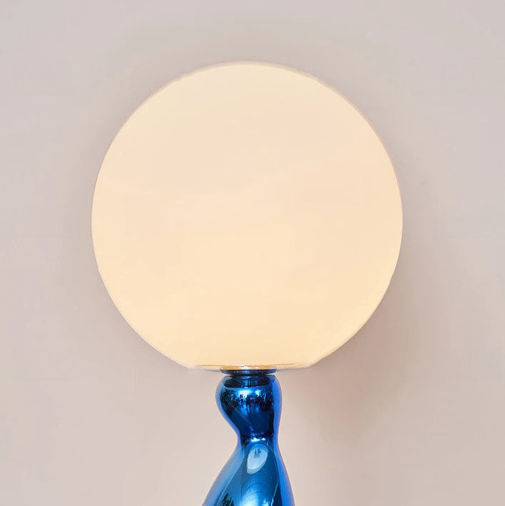 Irregular Cylinder Orb PE Floor Lamp