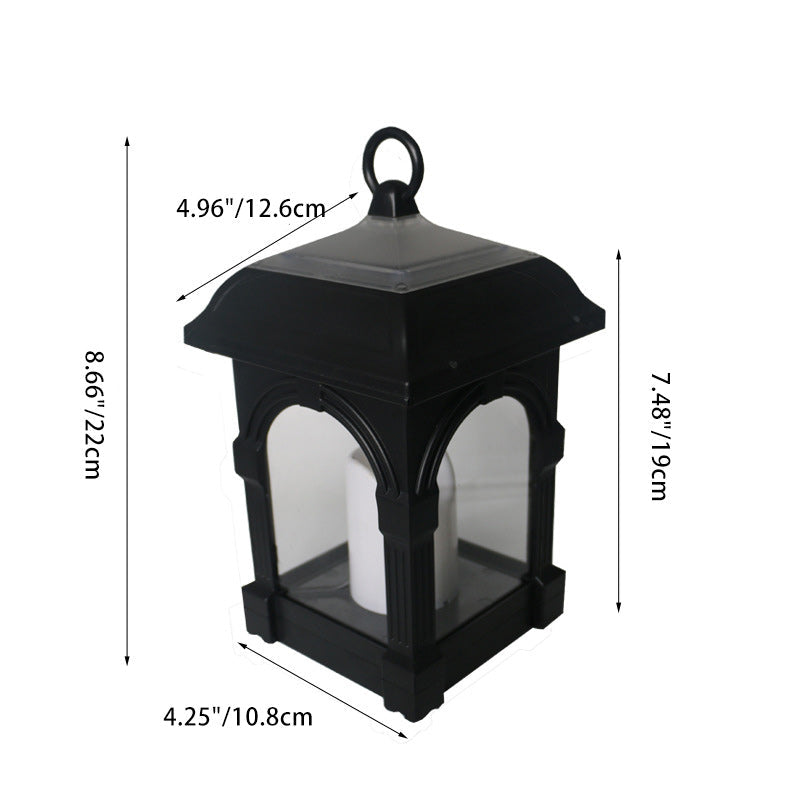 Rectangular Candle Plastic Garden Outdoor Light