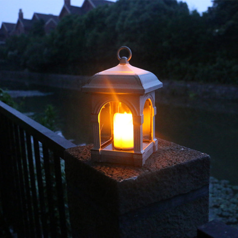 Rectangular Candle Plastic Garden Outdoor Light