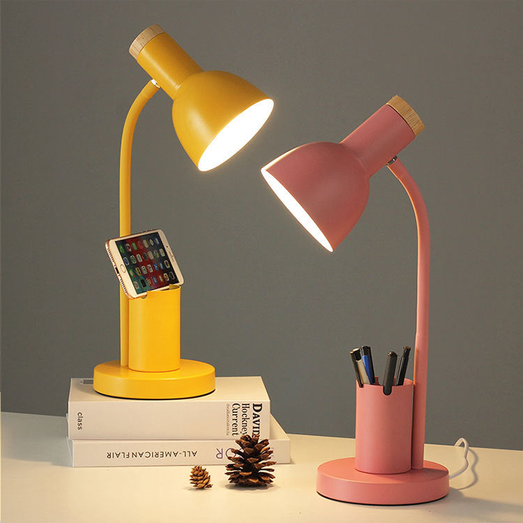 Round Horn Shape Pen Table Lamp