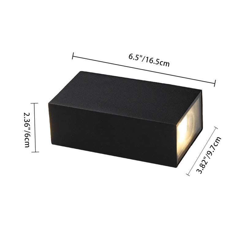Rectangular Aluminum Patio Outdoor Light