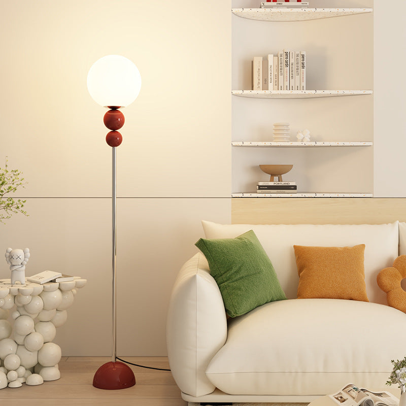 Round Orb Iron Plastic Floor Lamp