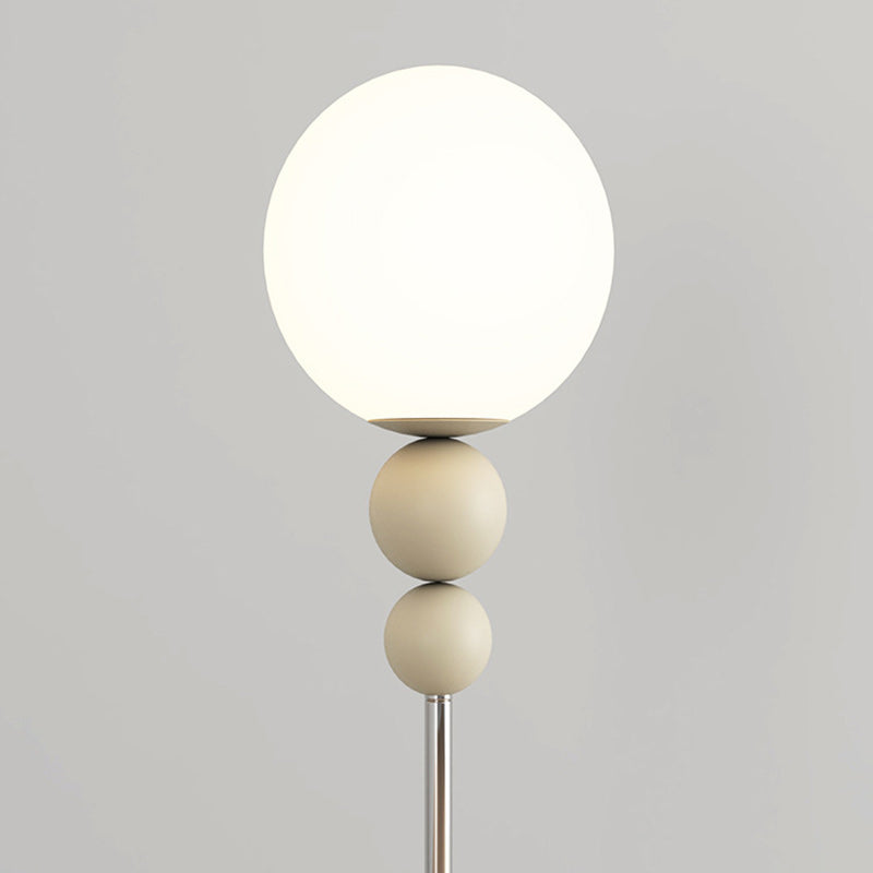 Round Orb Iron Plastic Floor Lamp