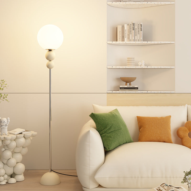 Round Orb Iron Plastic Floor Lamp