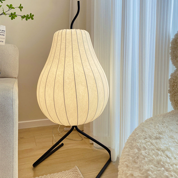 Pear Silk Iron Living Floor Lamp