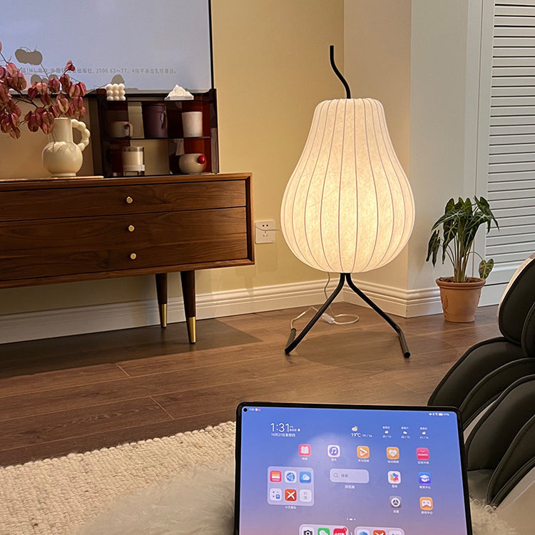 Pear Silk Iron Living Floor Lamp