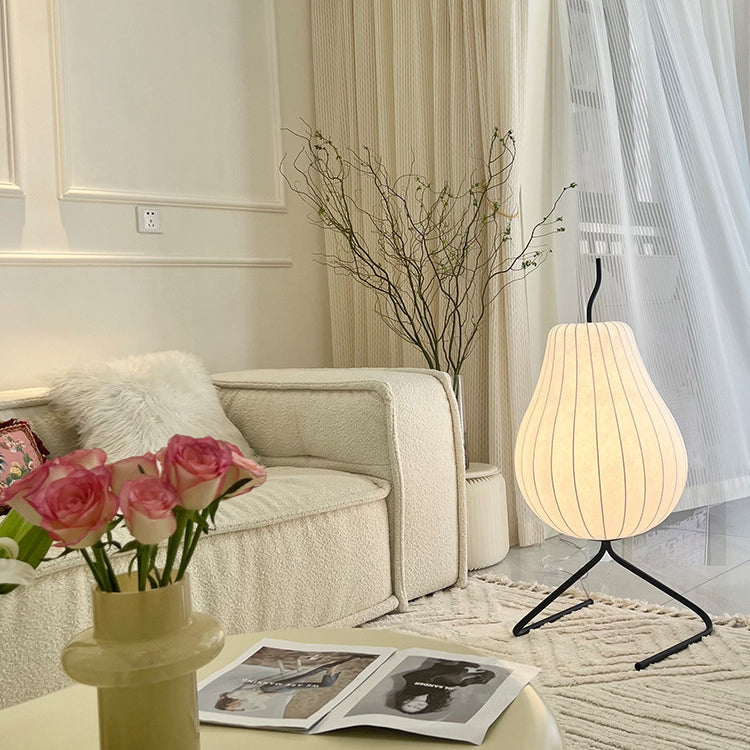 Pear Silk Iron Living Floor Lamp