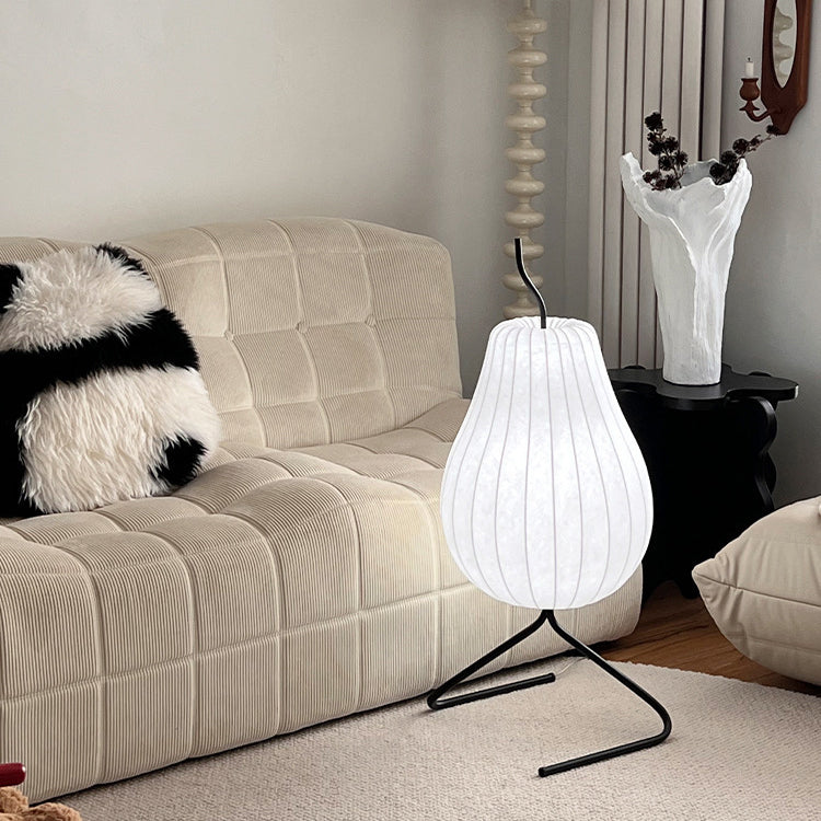 Pear Silk Iron Living Floor Lamp
