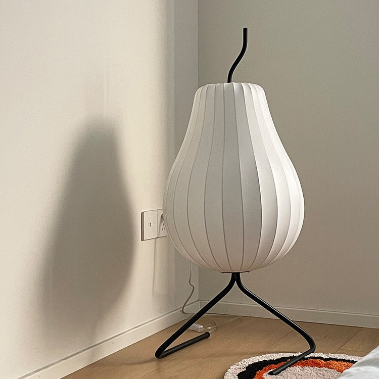 Pear Silk Iron Living Floor Lamp