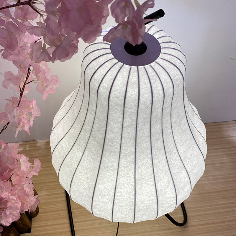 Pear Silk Iron Living Floor Lamp