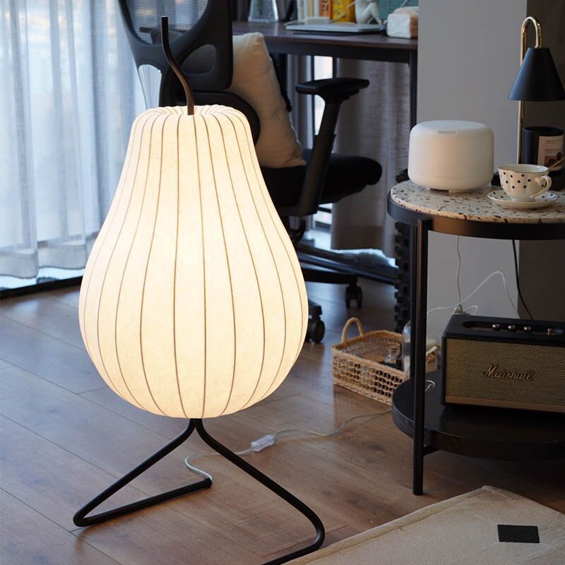Pear Silk Iron Living Floor Lamp
