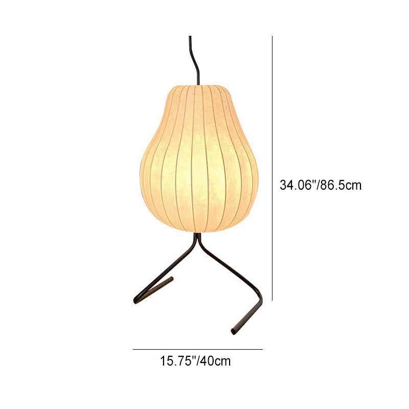 Pear Silk Iron Living Floor Lamp