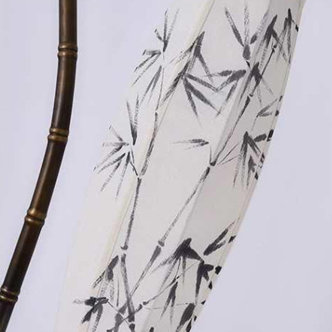 Traditional Chinese Fishing Rod Floor Lamp