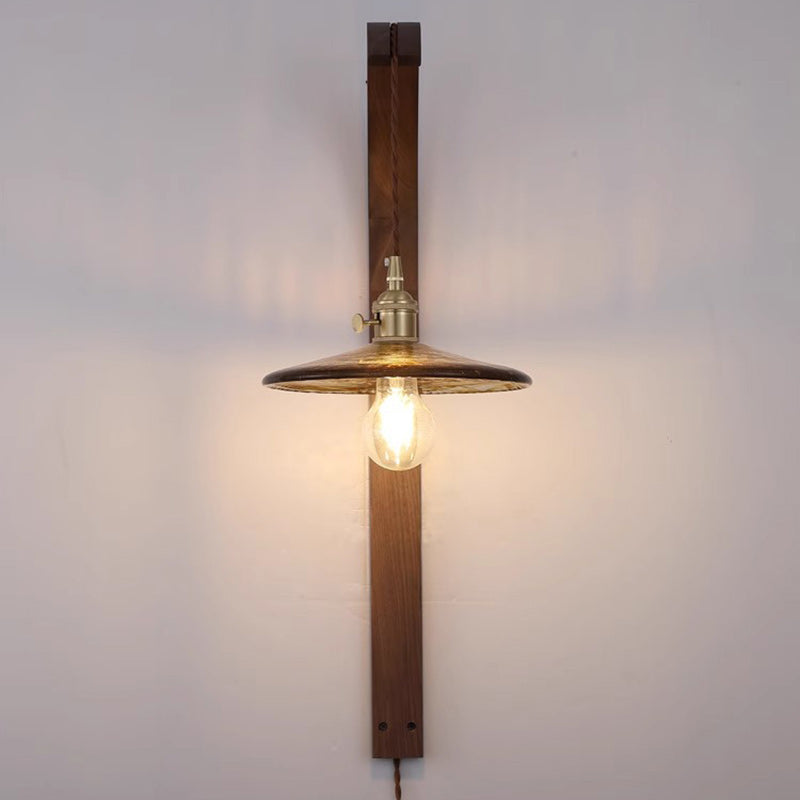 Long Round Tapered Ceramic Wall Lamp