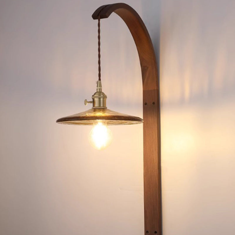 Long Round Tapered Ceramic Wall Lamp