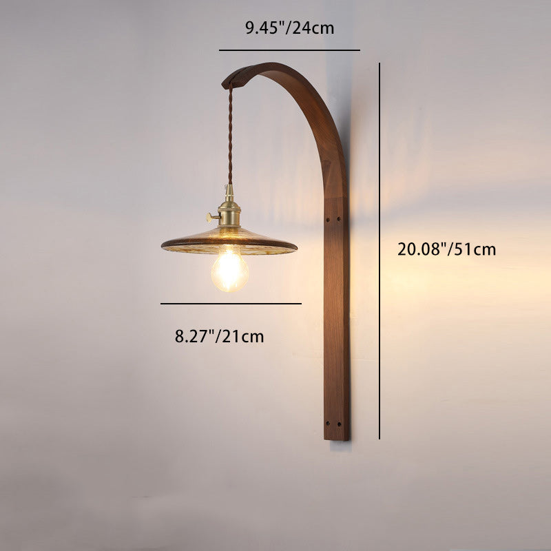Long Round Tapered Ceramic Wall Lamp