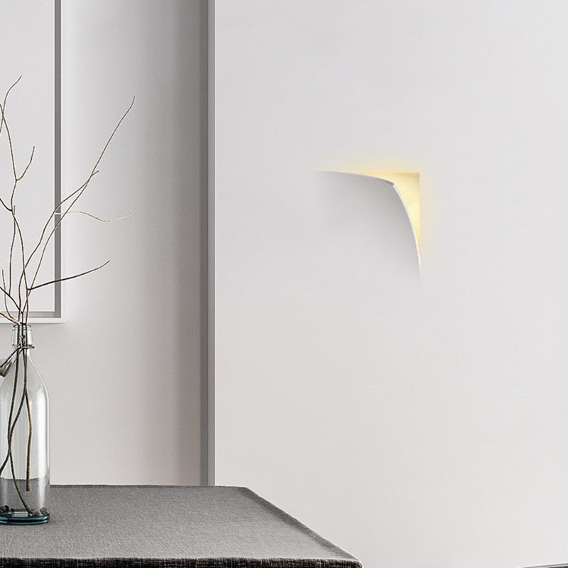 Square Opening Plaster Living Wall Lamp