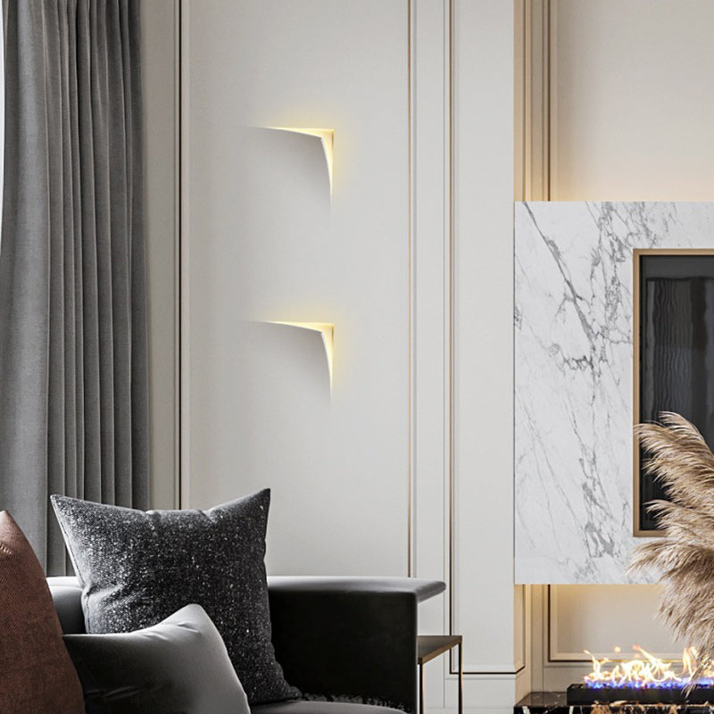 Square Opening Plaster Living Wall Lamp