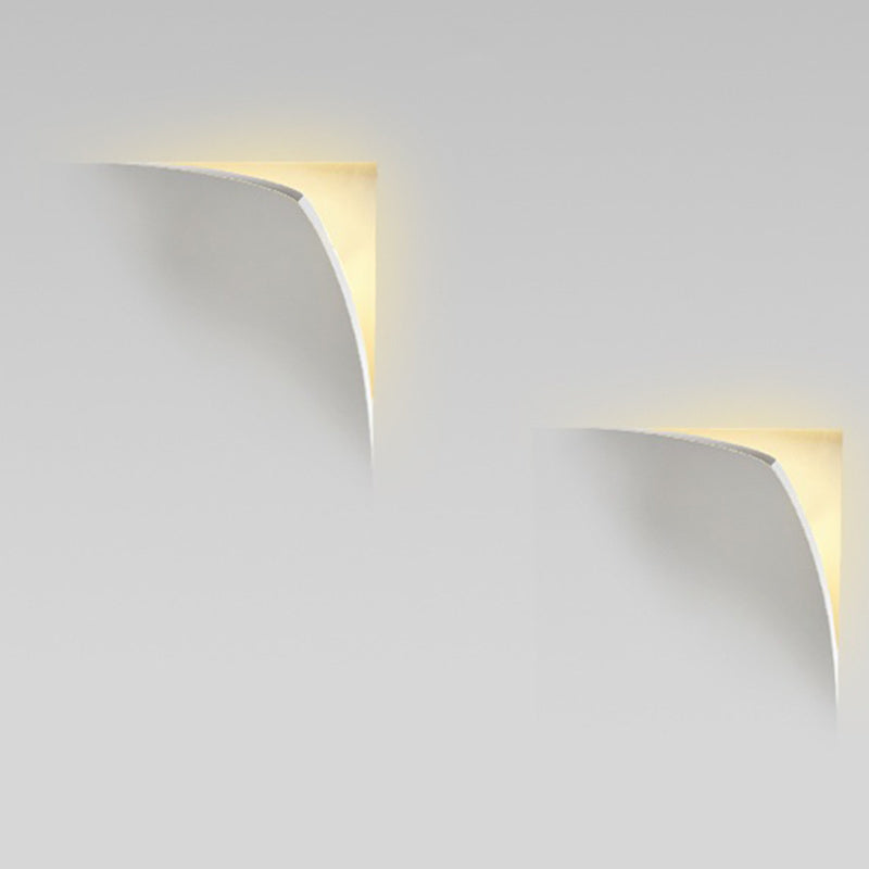 Square Opening Plaster Living Wall Lamp
