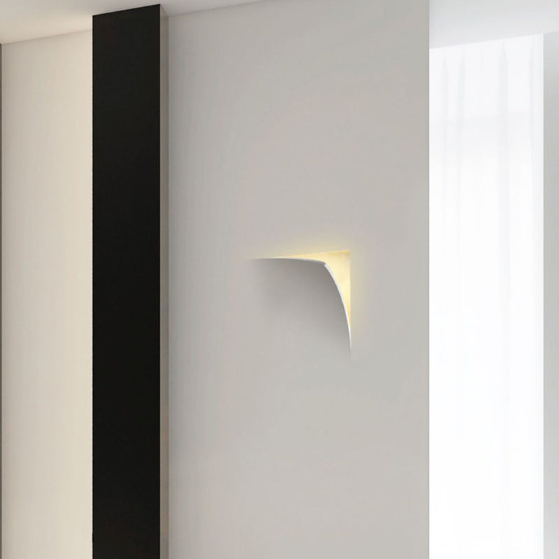 Square Opening Plaster Living Wall Lamp