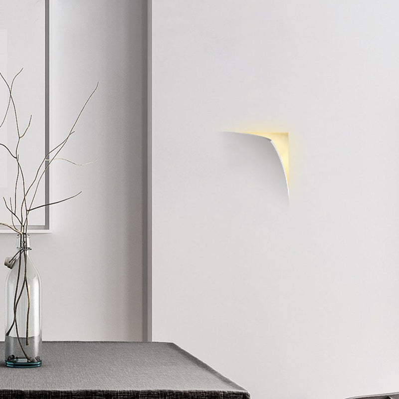 Square Opening Plaster Living Wall Lamp