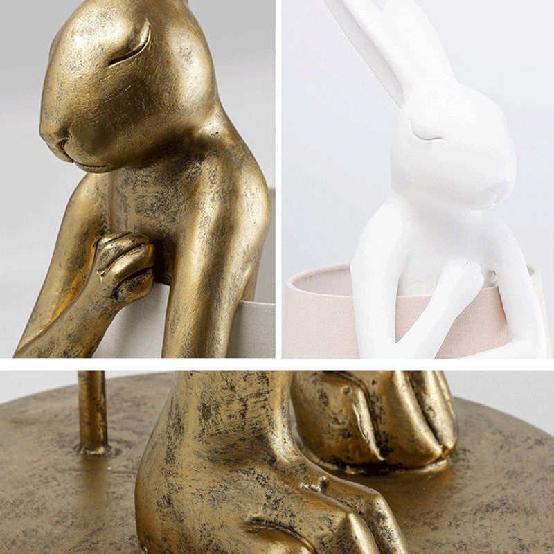 Rabbit Cylinder Apron Shape Table Lamp