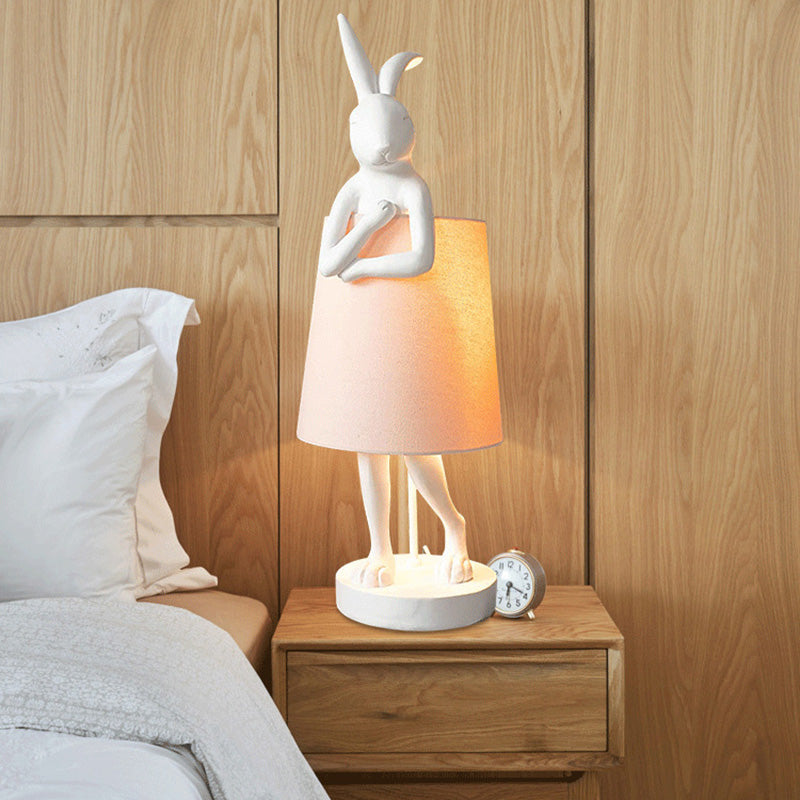 Rabbit Cylinder Apron Shape Table Lamp