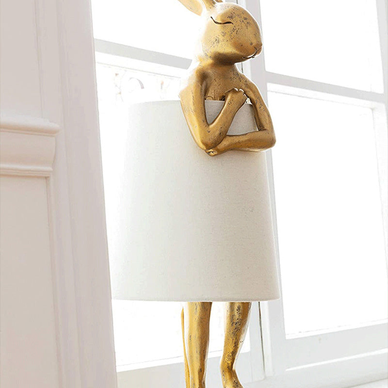 Rabbit Cylinder Apron Shape Table Lamp