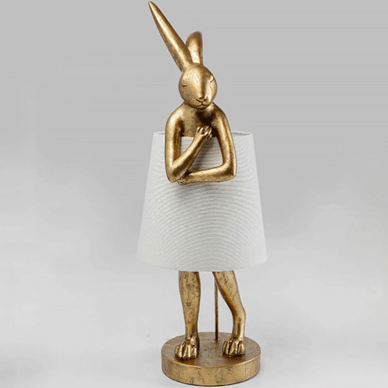 Rabbit Cylinder Apron Shape Table Lamp